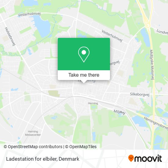 Ladestation for elbiler map