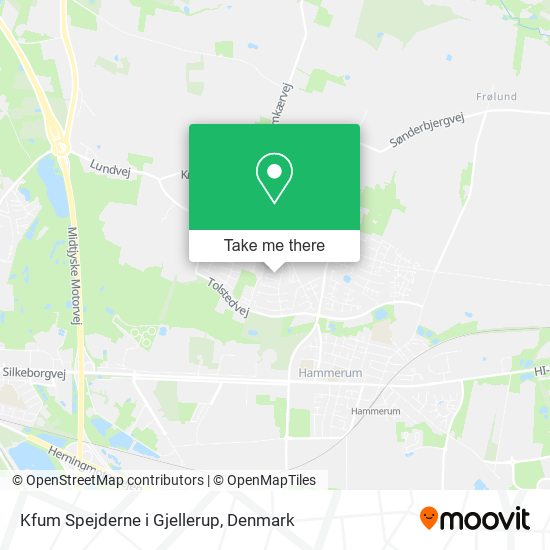 Kfum Spejderne i Gjellerup map