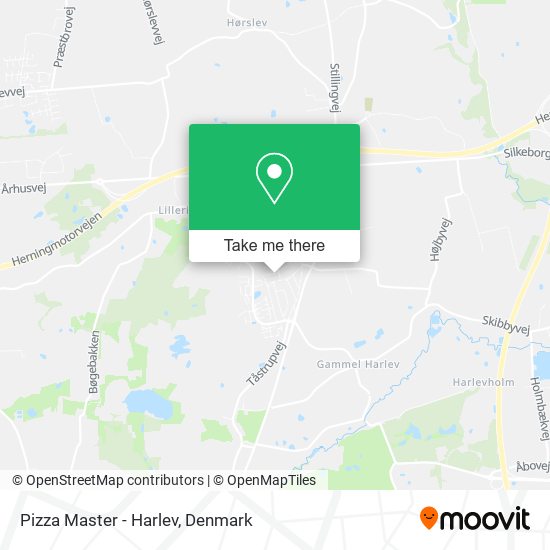 Pizza Master - Harlev map