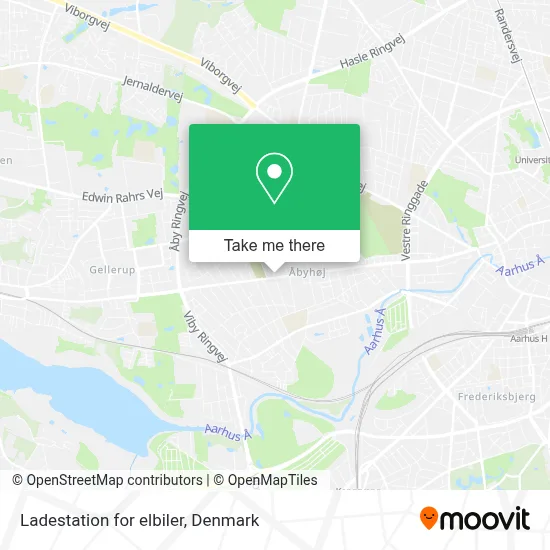 Ladestation for elbiler map