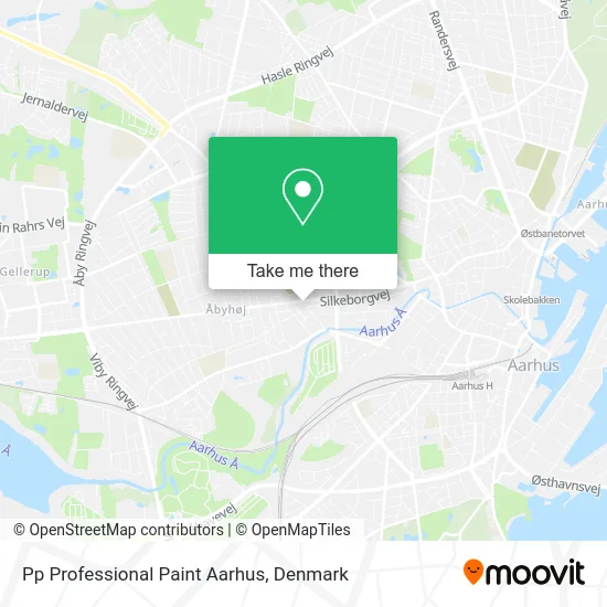 Pp Professional Paint Aarhus map