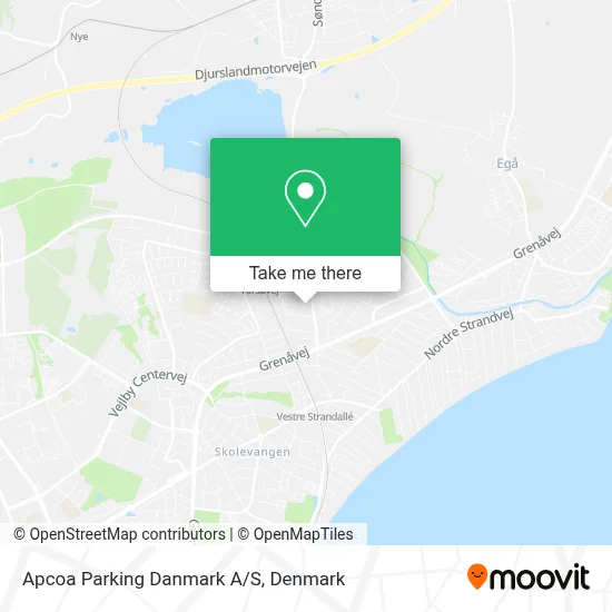 Apcoa Parking Danmark A/S map