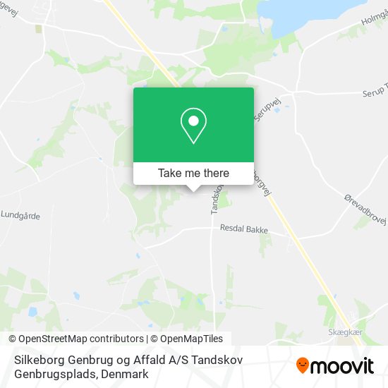 Silkeborg Genbrug og Affald A / S Tandskov Genbrugsplads map