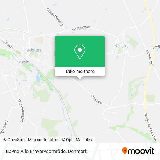 Bavne Alle Erhvervsområde map