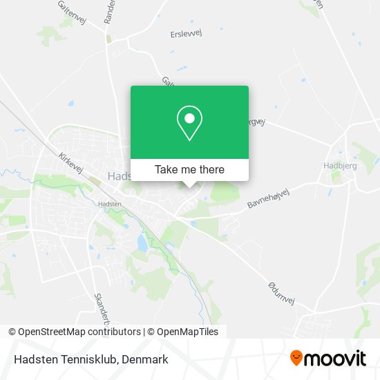 Hadsten Tennisklub map