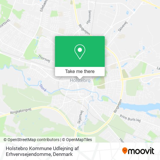 Holstebro Kommune Udlejning af Erhvervsejendomme map