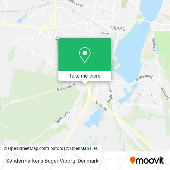 Søndermarkens Bager Viborg map