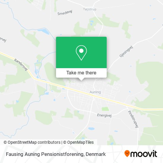 Fausing Auning Pensionistforening map