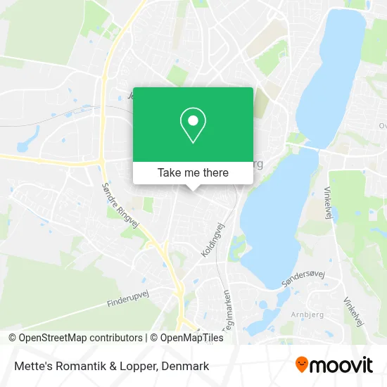 Mette's Romantik & Lopper map