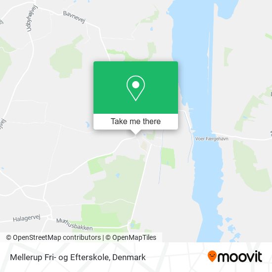 Mellerup Fri- og Efterskole map