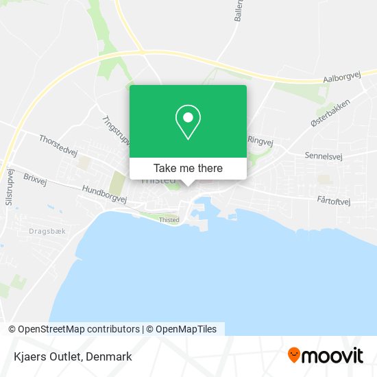 Kjaers Outlet map