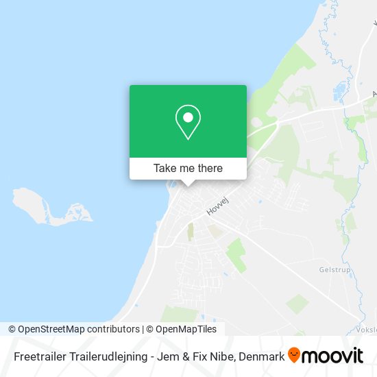 Freetrailer Trailerudlejning - Jem & Fix Nibe map