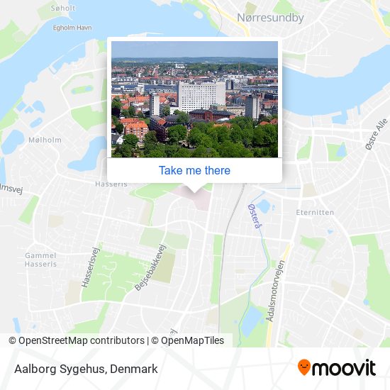 Aalborg Sygehus map