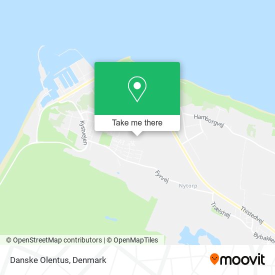 Danske Olentus map