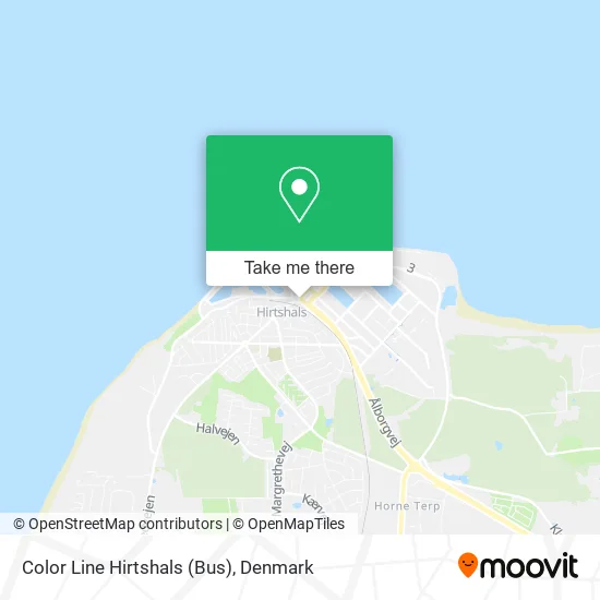 Color Line Hirtshals (Bus) map
