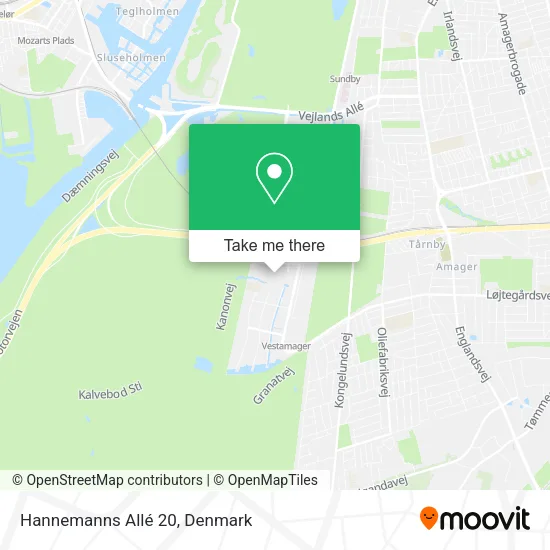 Hannemanns Allé 20 map