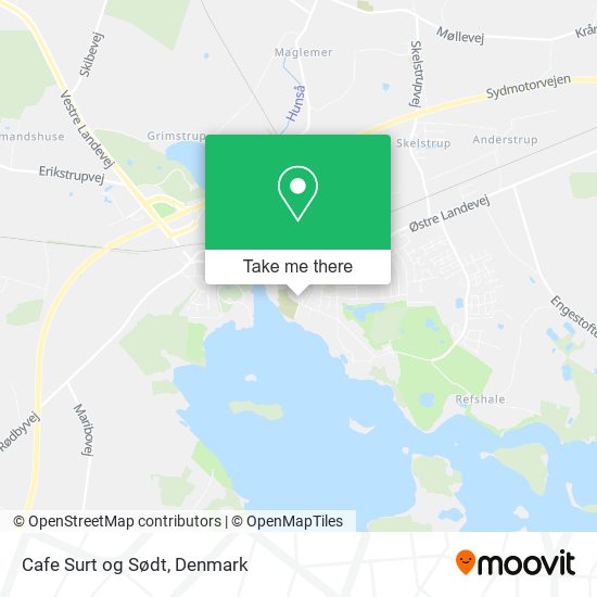 Cafe Surt og Sødt map