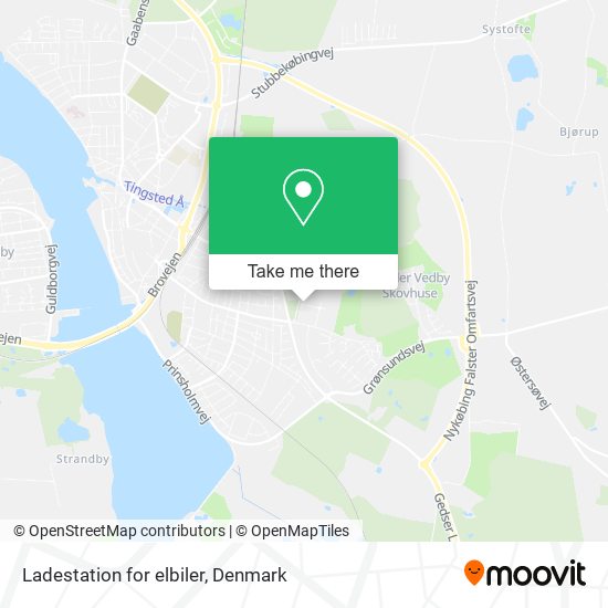 Ladestation for elbiler map