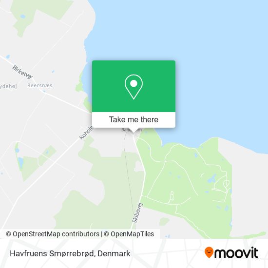 Havfruens Smørrebrød map