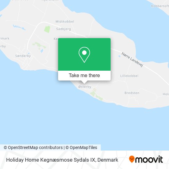 Holiday Home Kegnæsmose Sydals IX map