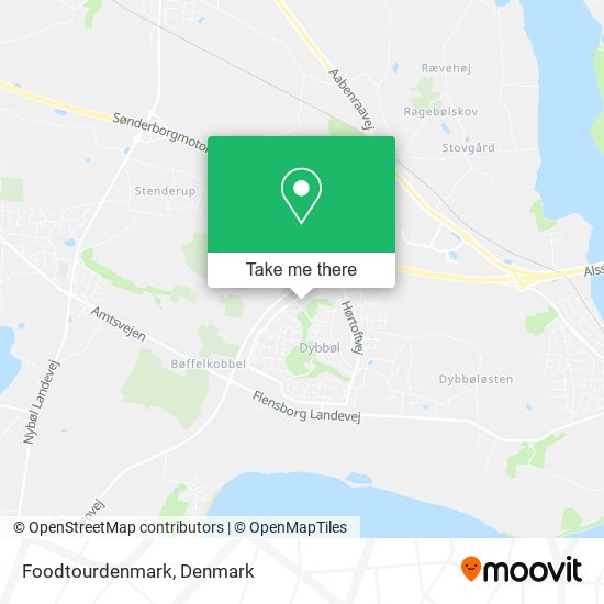 Foodtourdenmark map