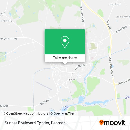 Sunset Boulevard Tønder map