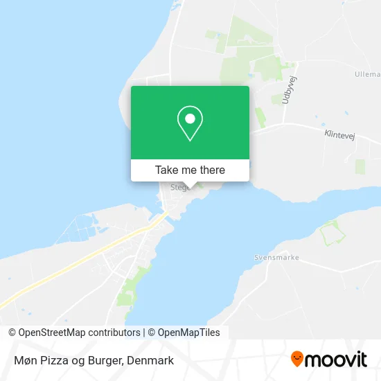 Møn Pizza og Burger map