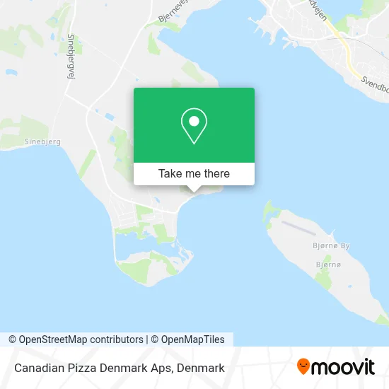 Canadian Pizza Denmark Aps map
