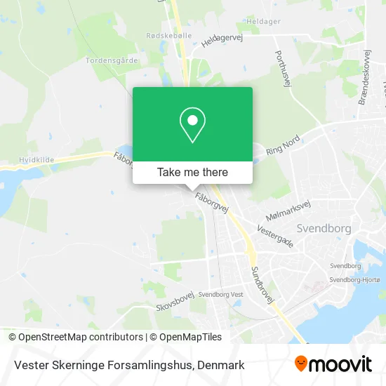 Vester Skerninge Forsamlingshus map