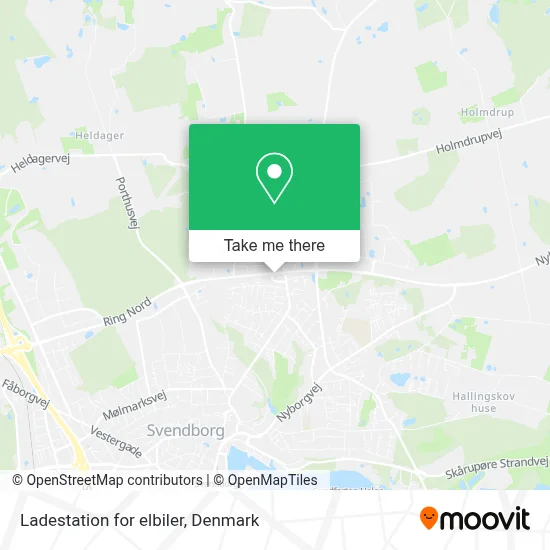 Ladestation for elbiler map