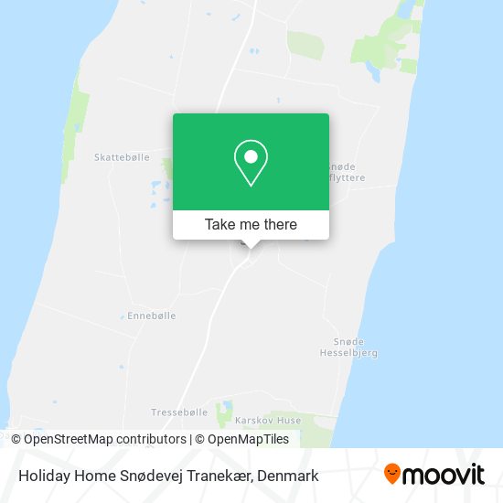 Holiday Home Snødevej Tranekær map