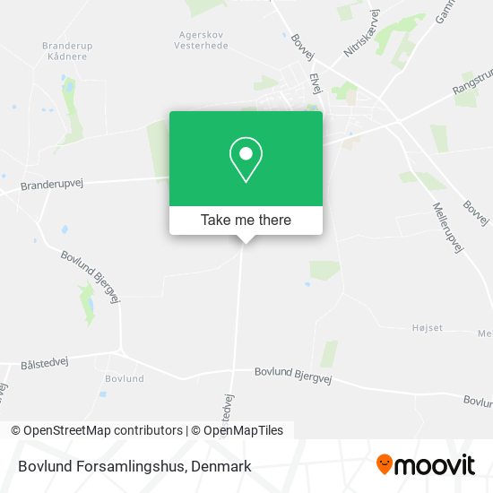 Bovlund Forsamlingshus map