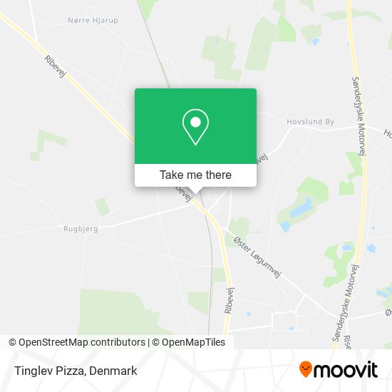 Tinglev Pizza map