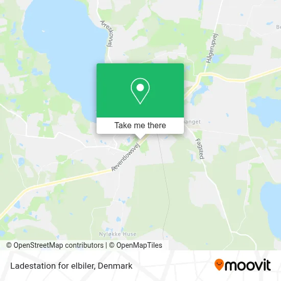 Ladestation for elbiler map