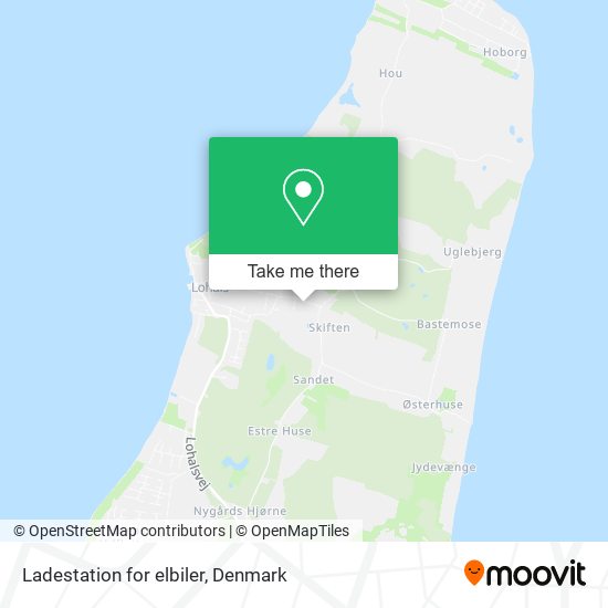 Ladestation for elbiler map