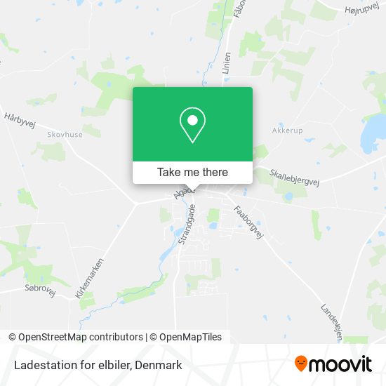 Ladestation for elbiler map