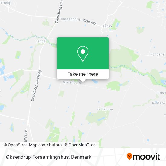 Øksendrup Forsamlingshus map