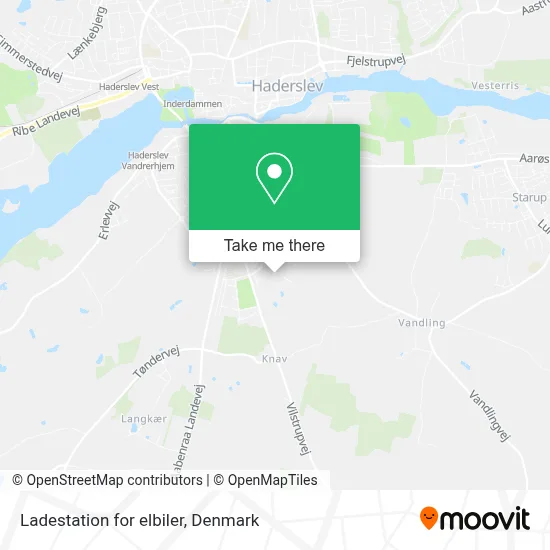 Ladestation for elbiler map