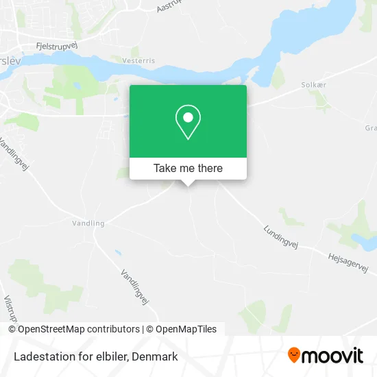 Ladestation for elbiler map