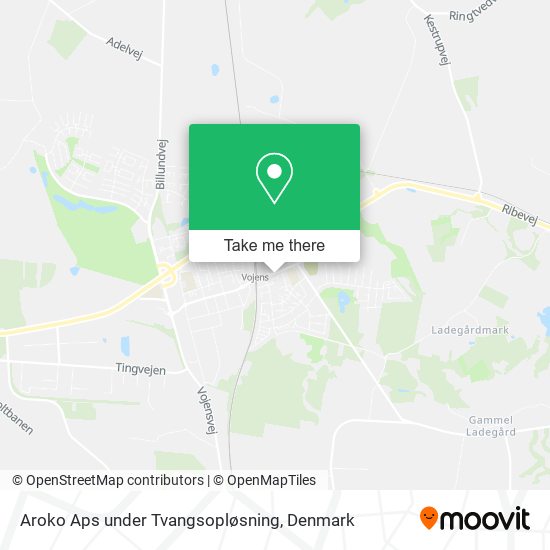 Aroko Aps under Tvangsopløsning map