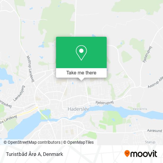 Turistbåd Årø A map