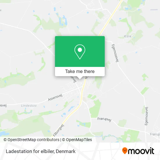 Ladestation for elbiler map