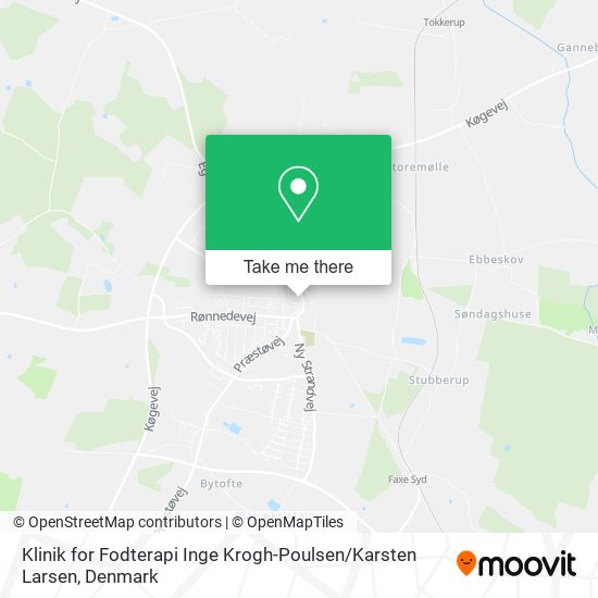Klinik for Fodterapi Inge Krogh-Poulsen / Karsten Larsen map