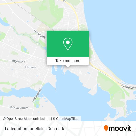 Ladestation for elbiler map