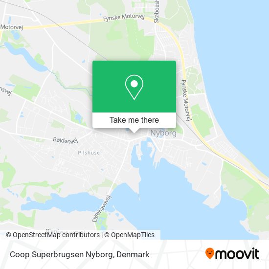 Coop Superbrugsen Nyborg map