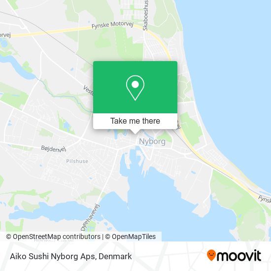 Aiko Sushi Nyborg Aps map