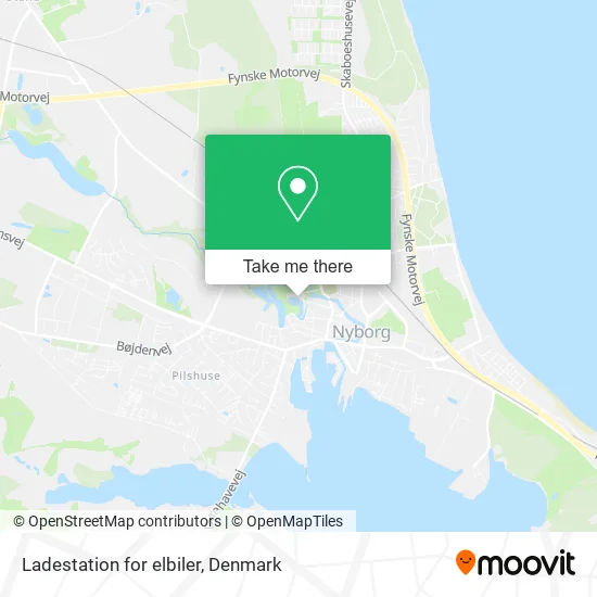 Ladestation for elbiler map