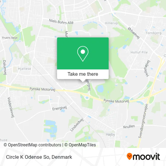 Circle K Odense So map