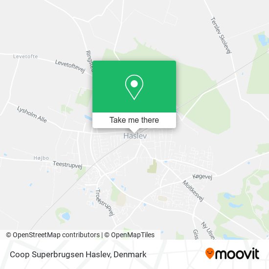 Coop Superbrugsen Haslev map