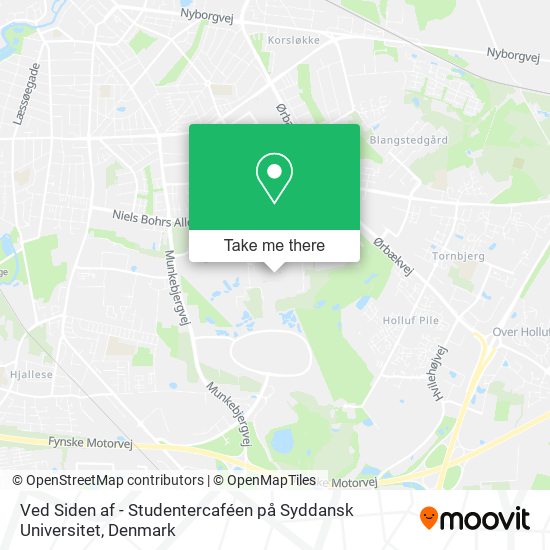 Ved Siden af - Studentercaféen på Syddansk Universitet map